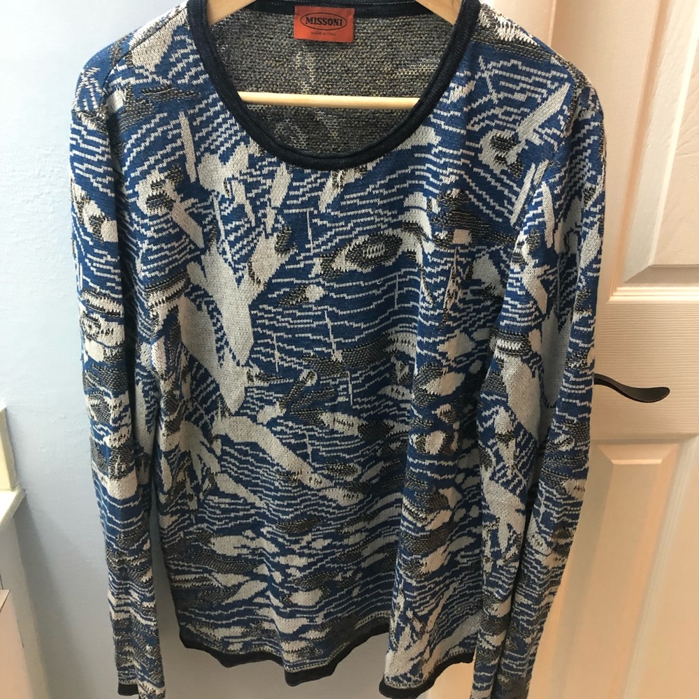 Missoni Linen Blue Sweater